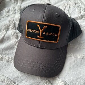 Yellowstone Dutton Ranch Hat Cap Snap Back Black Mesh‎ Trucker Patch Mens